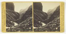 Giant's Gateway, Cañon of North Fork, 1876. Creator: William I. Marshall