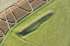 Giant's Grave Long Barrow on Fyfield Down, Wiltshire, 2017. Creator: Damian Grady
