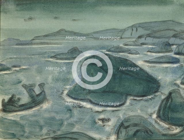 Giantess Kriemhild, 1915. Artist: Roerich, Nicholas (1874-1947)