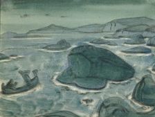 Giantess Kriemhild, 1915. Artist: Roerich, Nicholas (1874-1947)