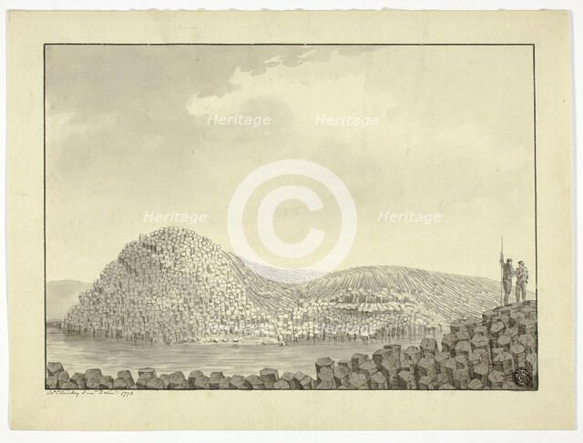 Giant's Causeway, 1772. Creator: John Cleveley the Younger.
