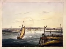 Gibbet at Blackwall, Poplar, London, c1825. Artist: Anon