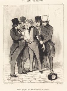Gibier qui peut être chassé en toutes les saisons, 1845. Creator: Honore Daumier
