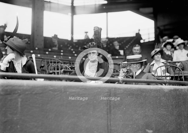 Gibson, Mrs. Preston - Baseball, Amateur, 1913. Creator: Harris & Ewing.