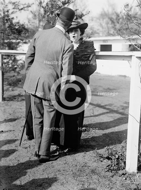 Gibson, Mrs. Preston - Horse Show, 1914. Creator: Harris & Ewing.
