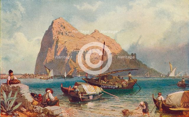 Gibraltar, 1905. Artist: Unknown.