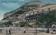 Gibraltar - Casemates Barracks and Rock Gun c1900