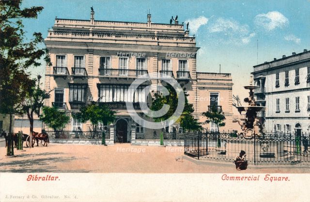'Gibraltar - Commercial Square', c1900.  Artist: Unknown.