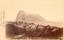 Gibraltar, From Fort Filipe, 19th century. Creator: Anon