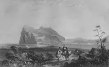 Gibraltar. From the lower Signal Tower at the foot of the Queen of Spain's Chair 1840. Artist: Edward Francis Finden