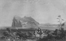 Gibraltar. From the lower Signal Tower at the foot of the Queen of Spain's Chair 1840. Artist: Edward Francis Finden