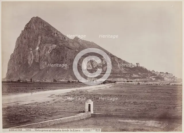 Gibraltar, General View from the Boundary, between 1875 and 1900. Creator: Juan Laurent.
