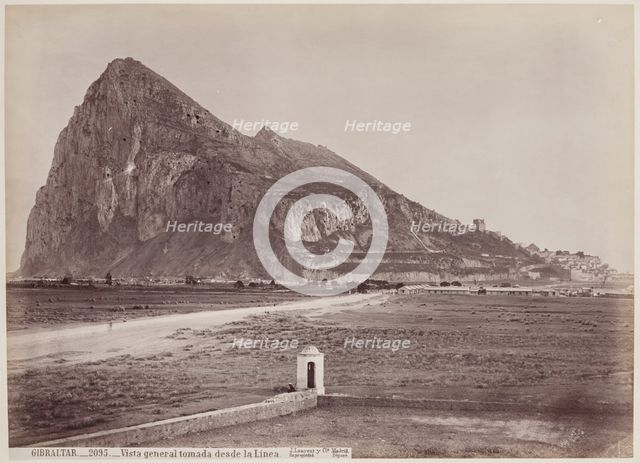Gibraltar, General View from the Boundary, between 1875 and 1900. Creator: Juan Laurent.