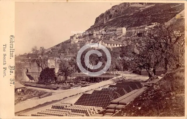 Gibraltar, The South Port, 19th century. Creator: Anon.