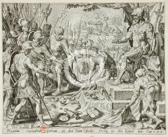 Gideon Receiving a Share from the Spoil, 1561. Creator: Unknown.