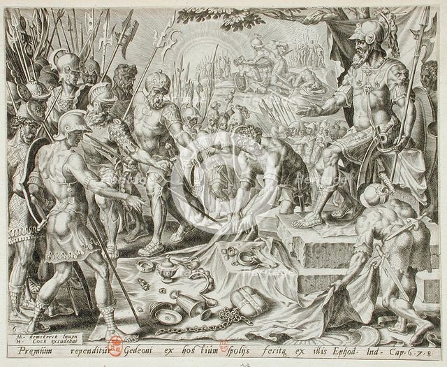 Gideon Receiving a Share from the Spoil, 1561. Creator: Unknown.