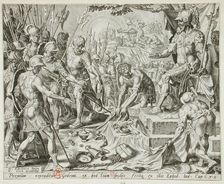 Gideon Receiving a Share from the Spoil, 1561. Creator: Unknown