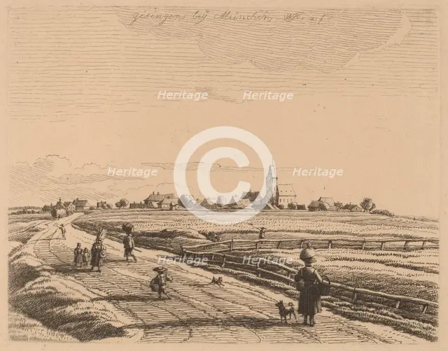 Giesing, 1818. Creator: Wilhelm von Kobell.