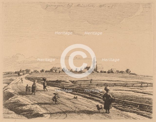 Giesing, 1818. Creator: Wilhelm von Kobell.