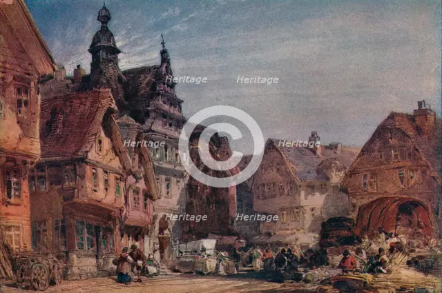 'Giessen on the Lahn', c1874. Artist: William Callow.