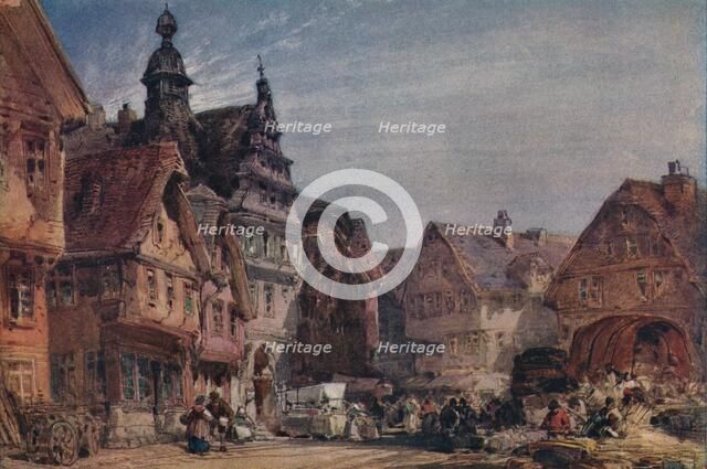 'Giessen on the Lahn', c1874. Artist: William Callow.