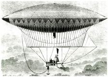 Giffard Dirigible, 1852. Creator: Perot