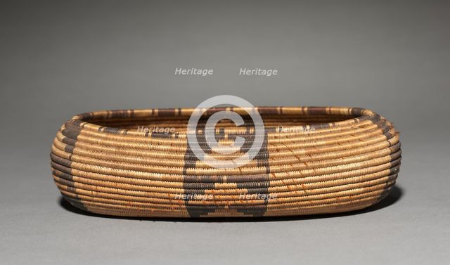Gift Bowl, Canoe- Shaped, 1890. Creator: Unknown.