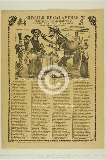 Gift from Calaveras, 1910. Creator: José Guadalupe Posada.