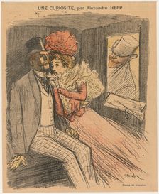 Gil Blas Illustré: Une Curiosité, par Alexandre Hepp, 1897. Creator: Théophile Alexandre Steinlen (Swiss, 1859-1923)