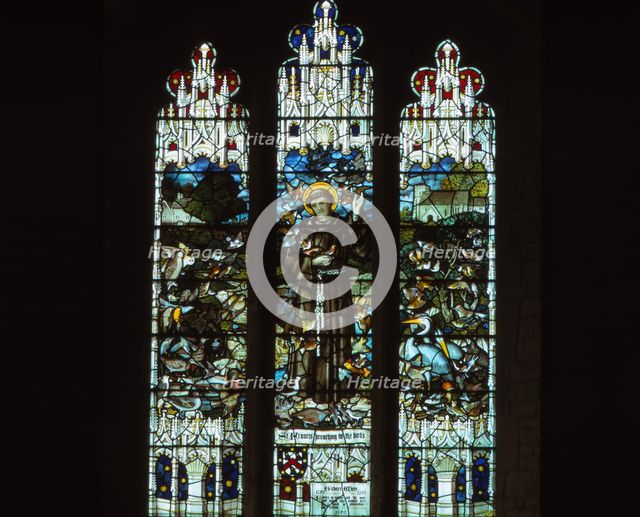 Gilbert White Memorial Window, Selborne Church, Hampshire, 20th century. Artist: CM Dixon.