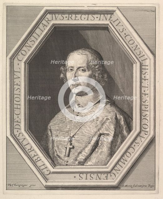 Gilbert de Choiseul-Praslin, eveque de Comminges. Creator: Jean Morin.