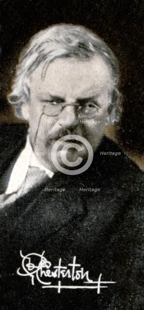 Gilbert Keith Chesterton (1874-1936), 1935. Artist: Unknown
