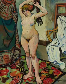 Gilbert nue se coiffant, 1920. Creator: Valadon, Suzanne (1865-1938)