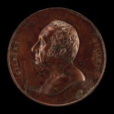 Gilbert Stuart, 1755-1828, Painter [obverse], 1848. Creator: Charles Cushing Wright