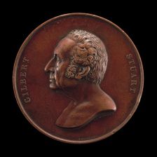 Gilbert Stuart, 1755-1828, Painter [obverse], 1848. Creator: Charles Cushing Wright