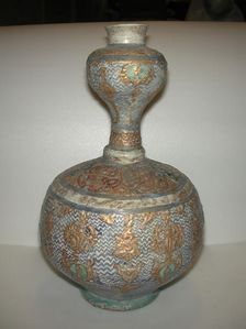 Gilded Mina'i Ceramic, Iran, late 12th-early 13th century. Creator: Unknown