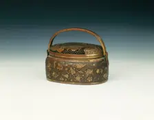 Gilded copper hand warmer, China, 1600-1650. Creator: Unknown