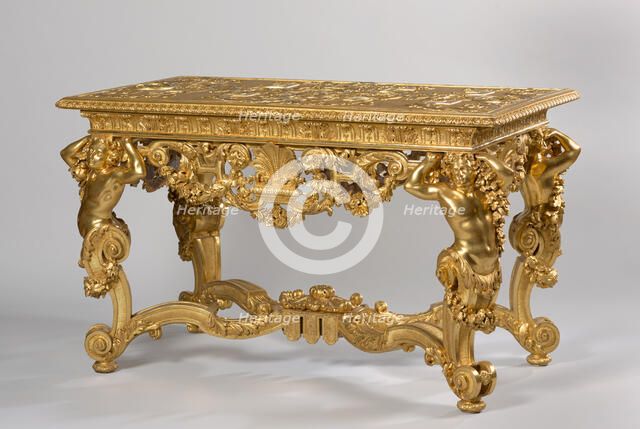 Gilded Table. Creator: After a design by Daniël Marot.