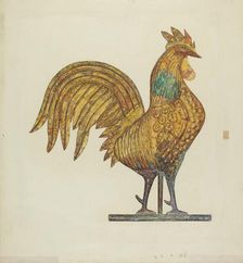 Gilded Weathercock, c. 1940. Creator: Laura Bilodeau