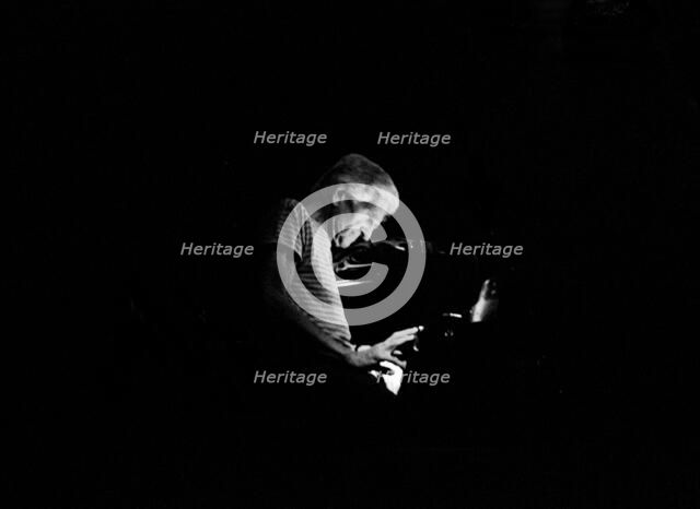 Gill Evans, Ronnie Scott's, Soho, London, 1984.   Artist: Brian O'Connor.