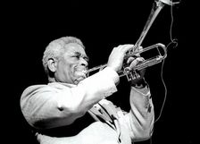 Gillespie Dizzy, Royal Festival Hall, London, July 1985. Artist: Brian O'Connor