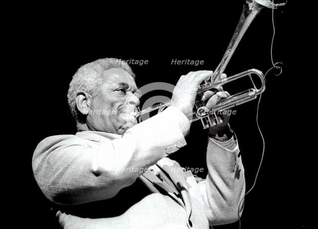 Gillespie Dizzy, Royal Festival Hall, London, July 1985.  Artist: Brian O'Connor