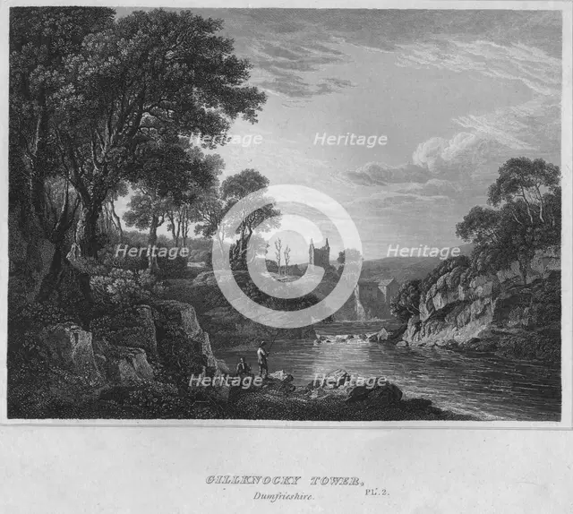 'Gillknocky Tower, Dumfrieshire', 1814. Artist: John Greig.