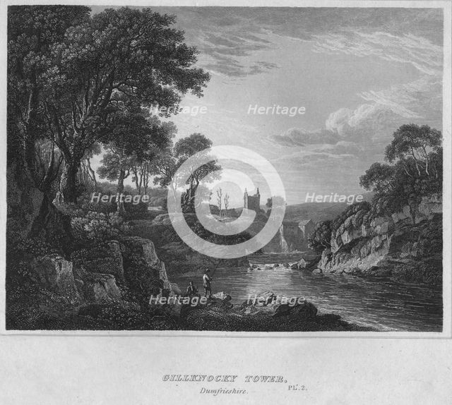'Gillknocky Tower, Dumfrieshire', 1814. Artist: John Greig.