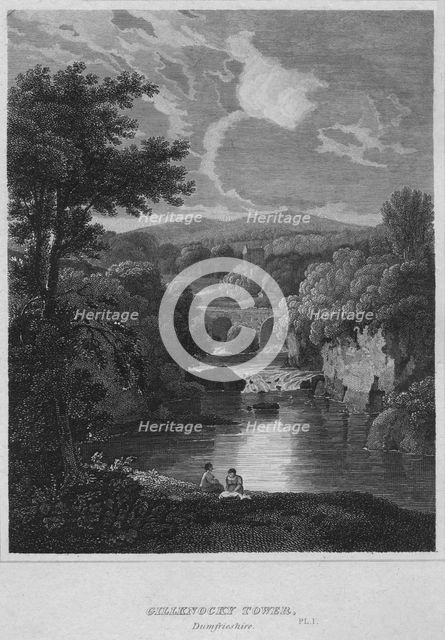 'Gillknocky Tower, Dunfrieshire', 1814. Artist: John Greig.