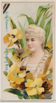 Gilly-flower: Unfading Beauty, from the series Floral Beauties and Language of Flowers (N7..., 1892. Creator: Donaldson Brothers