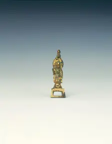 Gilt bronze Avalokitesvara, Sui dynasty, China, 581-618 AD. Creator: Unknown