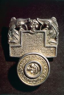 Gilt-Bronze Brooch, Germanic Iron Age, Denmark, c.500AD