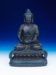 Gilt-bronze Buddha, Ming dynasty, China, 1533-1534. Creator: Unknown