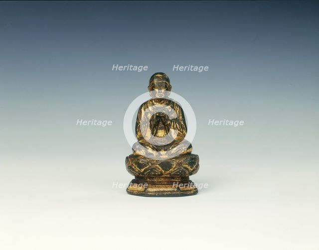 Gilt bronze Buddha, China, 10th century. Creator: Unknown.